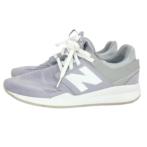 New Balance Revlite 247 Womens 10 Sneakers Shoes Gray White NB Rev Lite EUC Grey - Picture 2 of 11
